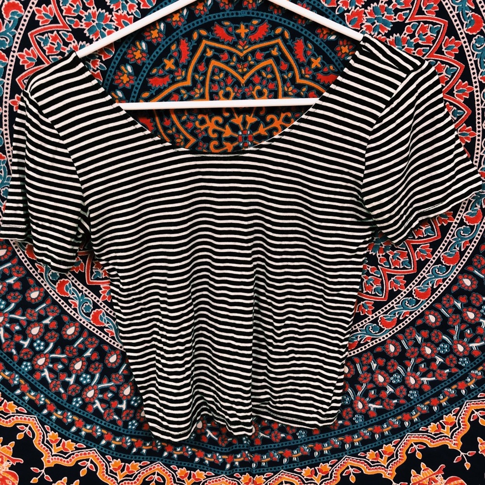 slightly cropped shirt